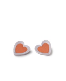 Boucles d'oreille Hearts Lladró Porcelaine 01010273 - TicTacArea