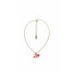 Collier rigide Lola rose et rouge Lladro Porcelaine 01010279