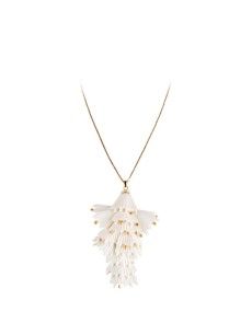 Actinia long pendant (white-gold) Porcelana Lladró 01010287 