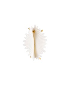 Actinia Big Earring White-Gold Lladro Porcelain