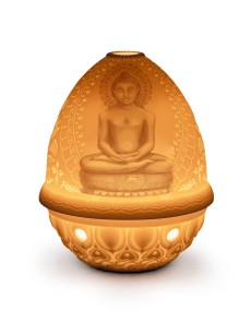 Lithophane Votive Light - Lord Mahavira Lladró Porcelain