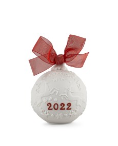 2022 Christmas Ball - Re-Deco Red Lladró Porcelain