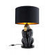 Gorilla Lamp Black-Gold Lladro Porcelain 01024166