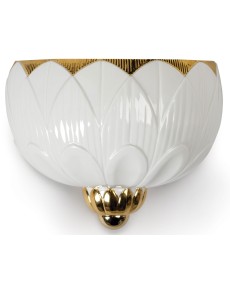 I&S-Wall light (bianco-oro) (US) Porcellana Lladró 01023993  