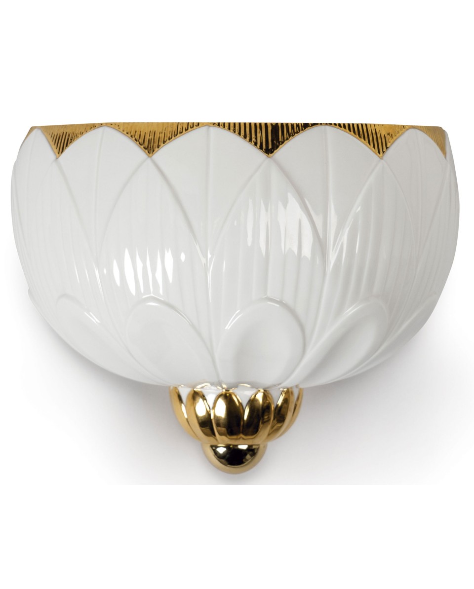 I&S-Wall light (white-gold) (US) Porcelana Lladró 01023993  