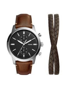 Buy Watch Fossil LEATHER FS5967SET