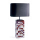 Estratos - Large Lamp in Burgundy: Lladró Porcelain 01009066