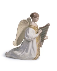 HARP - CANTATA Matte Lladró Porcelain 01018178