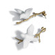 "Lladro Magic Forest Long Earrings 01010071 - Porcellana, Oro 18K, De