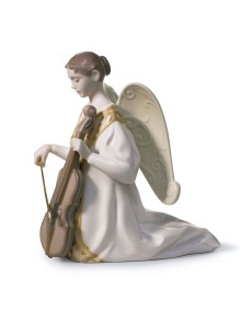 "Lladro CELLO - CANTATA Matte Porzellan 01018183 | 15cm Höhe | TicTa