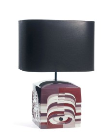 Estratos Small Lamp Burgundy UK Lladro Porcelain