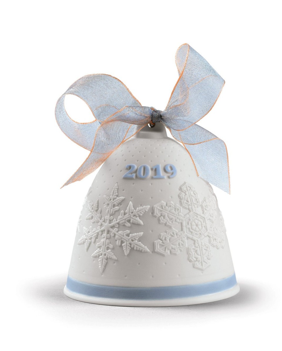 "Enfeite de Natal Lladró 2019 Christmas Bell Porcelana - Edição Li