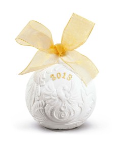 "Lladro 2015 Christmas Ball Porcelana - Edição Limitada, Ornamento 