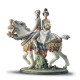 Valencian Couple on Horse: Lladró Porcelain 01001472