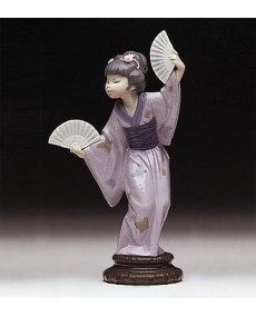 Japanese with Fan Lladro Porcelain 01004991