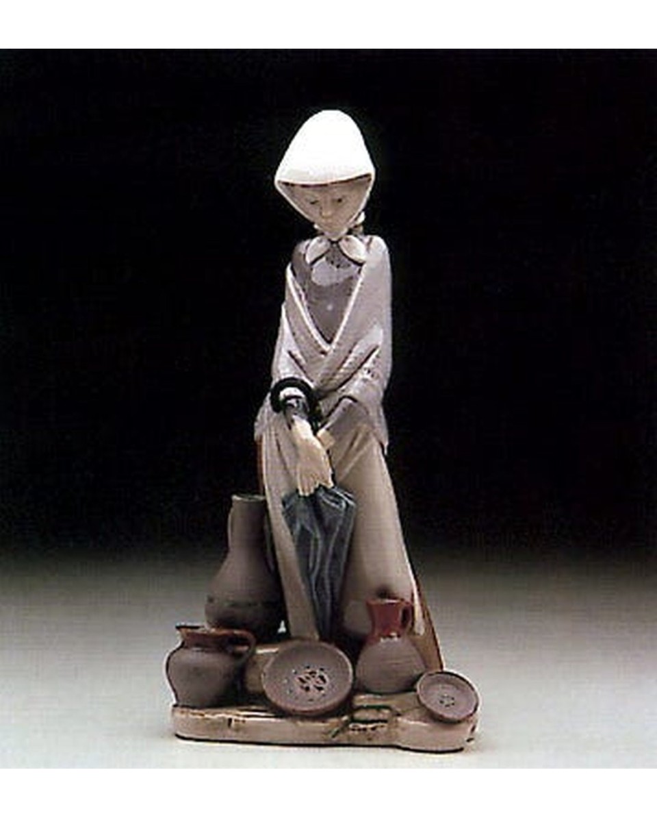 "Lladro CERAMICS SELLER WOMAN 01005081 - 30cm, 1600g Porzellanfigur |