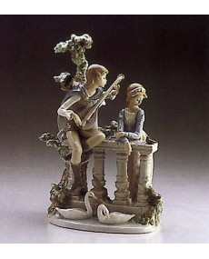 "Lladro SERENADE Gloss Porcellana 01005381 - Statuetta Alta 28cm, Pes