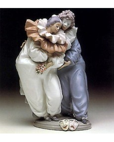 "Lladro VENETIAN CARNIVAL Porcellana 01005658 - Altezza 27cm, Peso 21