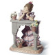 "Lladro A Perfect Day Porcellana 01006480 - Scultura di Lusso 20x15x1