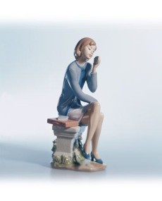 "Lladro ALWAYS ON THE GO Porzellan 01006749 - 28cm Höhe | TicTacArea