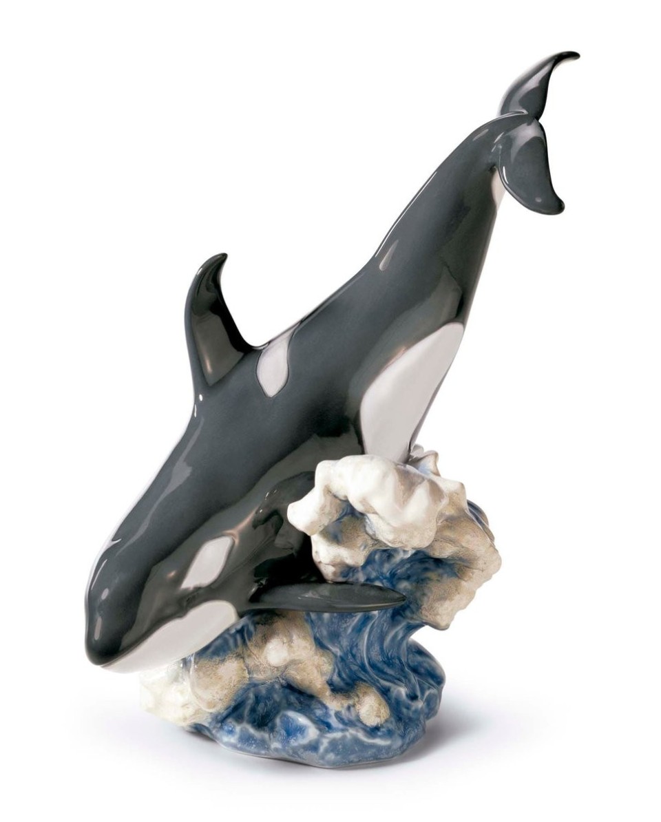 "ORCA Porcellana Lladró 01006899 - Scultura Artistica di Alta Qualit