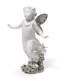 "Lladró Butterfly Wings Re-Deco Porcelana 01007201 - Coleção Exclu