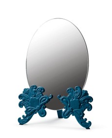 Blue Lladró Porcelain Vanity Mirror - TicTacArea