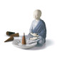 "Lladro Porzellan Incense Burner 01008195 - Blau, 14cm Hoch - TicTacA