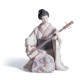 "Lladro SHAMISHEN PLAYER Porzellan 01008224 - 24cm Hoch, 2100g - TicT