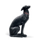 Greyhound Dog Figurine: Black Lladró Porcelain 01008605