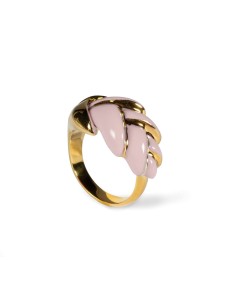 Anillo de metal Heliconia rosa ajustable - Lladro 01010187