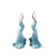 Aquarium Long Earrings Lladró Porcelain 01010199