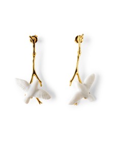 "Lladró Magic Forest Long Earrings 01010214 - Porcelana Artística d