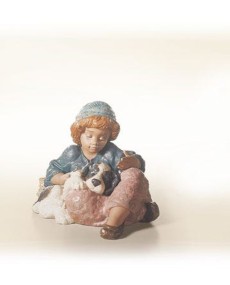 "Granjerita con su perro Porcelana Lladró 01012207 - TicTacArea.com"