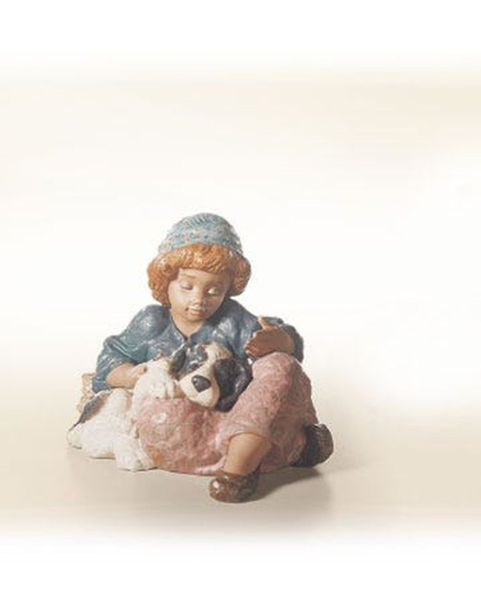 "Granjerita con su perro Porcelana Lladró 01012207 - TicTacArea.com"