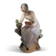 Poetic Moment Woman Figurine Lladro Porcelain