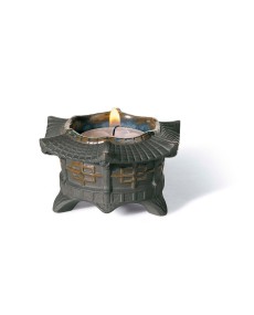 Black Lladró Porcelaine Tea Light Candle Holder - TicTacArea