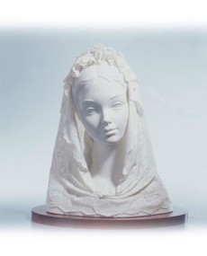 "Busto Mantilla Blanca Porcelana Lladró"