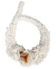 Actinia Porcelain Necklace: White & Golden Luster Lladro