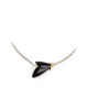 Heliconia Necklace: Black Lladró Porcelain 01010300