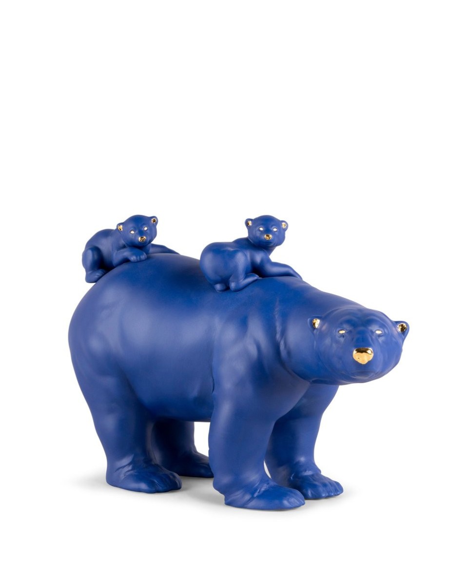 Mummy Bear & Babies Sculpture: Limited Edition Lladró