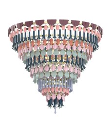 "Lladró Seasons Chandelier 140cm Fall - Arte Decó e Natureza em Por