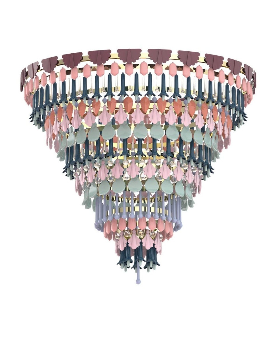 "Seasons Chandelier 140 cm. Fall - Lladro Porcelain Collection"