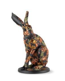 "Lladró Forest Hare Sculpture 01009583 - Edição Limitada em Porcel