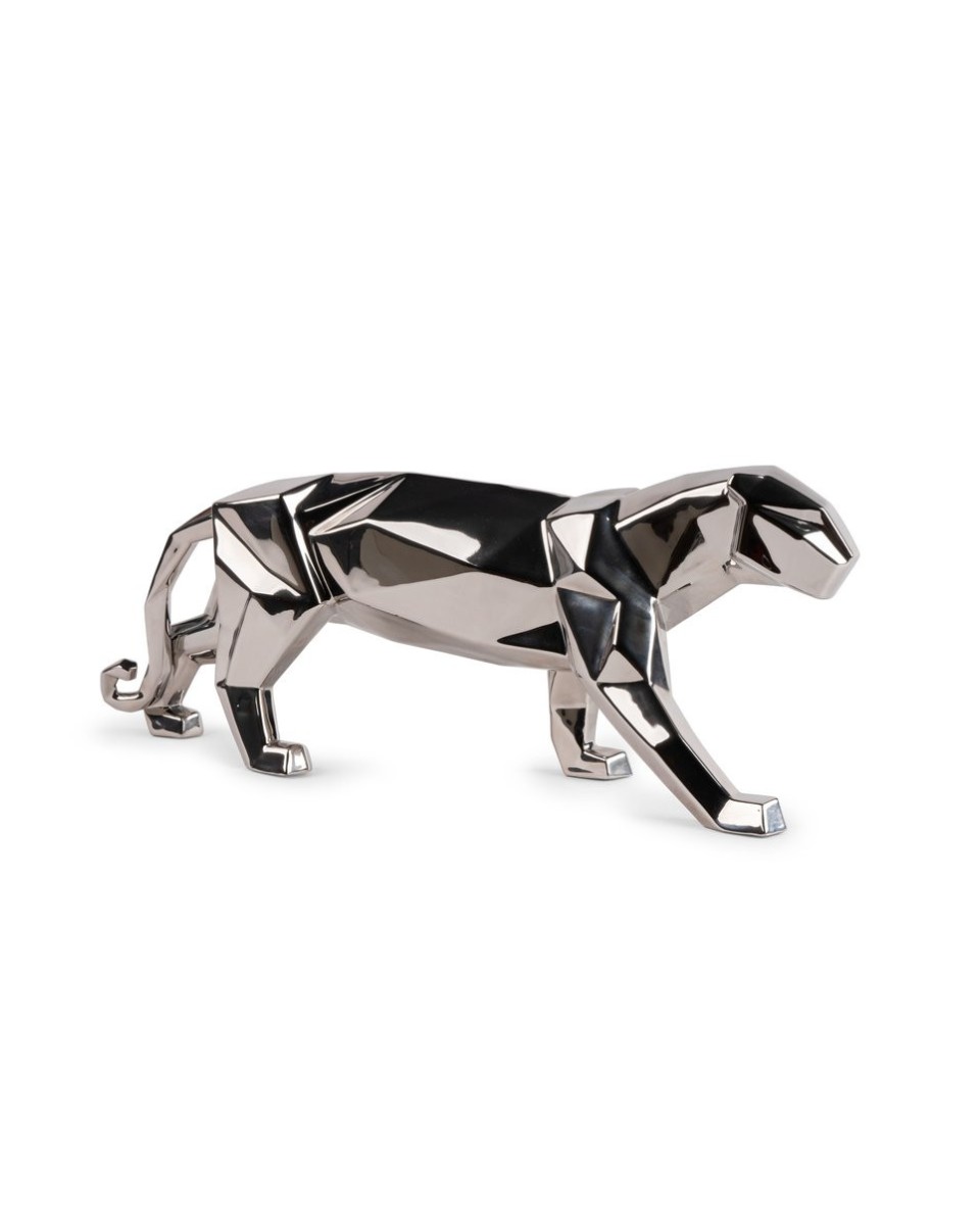 Panther Silver Sculpture Lladro Porcelain - TicTacArea