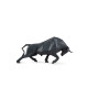 "Lladró Bull Sculpture 01009593 - Matte Black Origami Collection | T