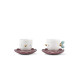 Set of 2 Cups and Saucers Kawki Lladro Porcelain