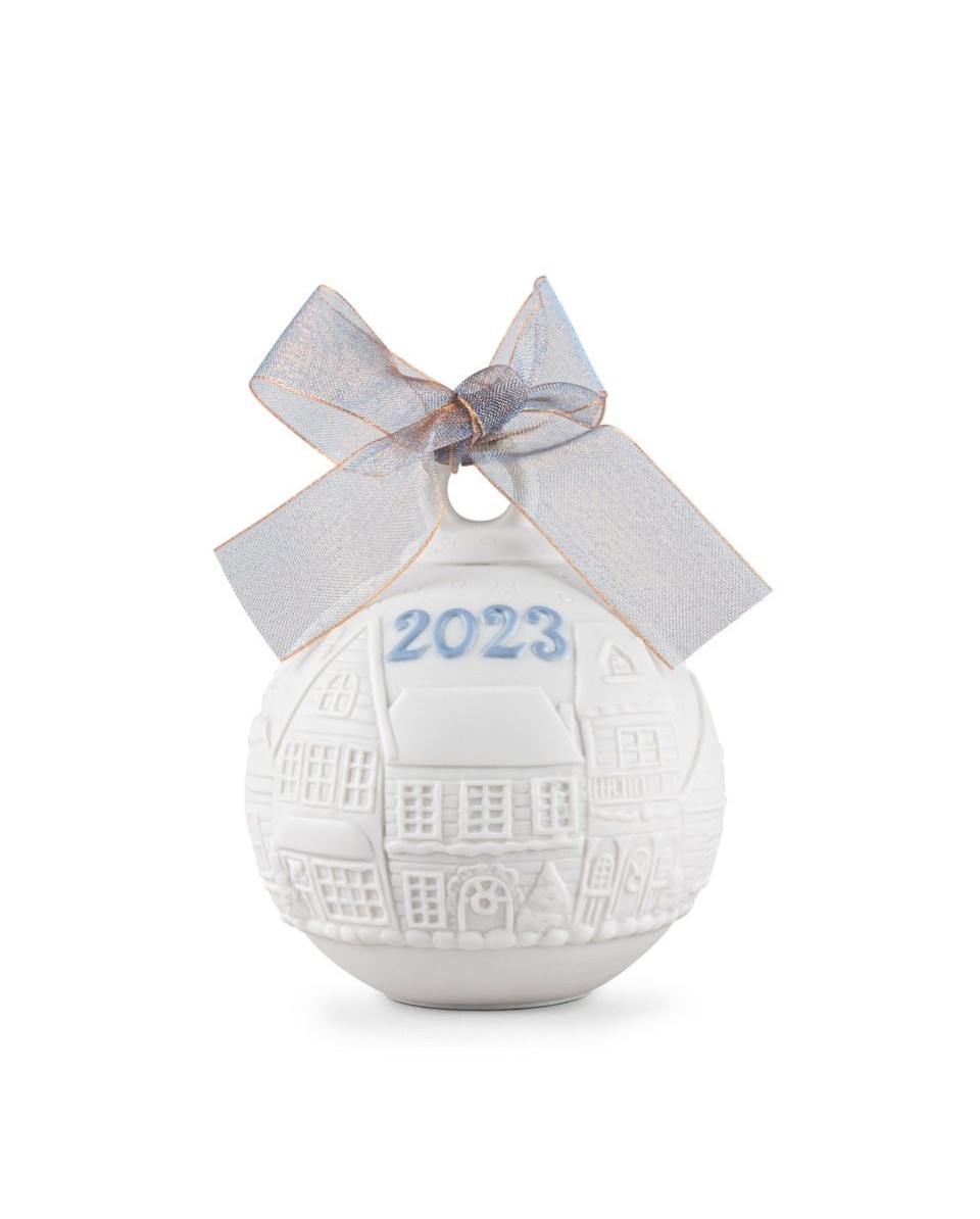 "Lladró 2023 Christmas Ball Porcelana - Edição Limitada Ornamento 