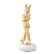 "Lladró Embraced Yellow Sculpture 01009654 - Autocuidado em Porcelan