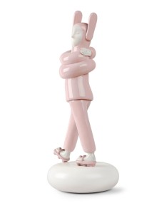 Embraced Pink Sculpture Lladro Porcelain 01009652